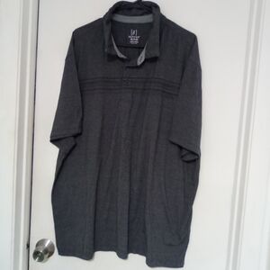 George men shirt short sleeve dark grey polo size 2XL